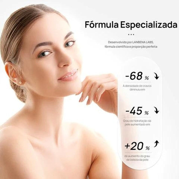 Removedor de Cravos Lanbena + 60 Adesivos Aplicadores (Brinde) Pague 1 leve 2