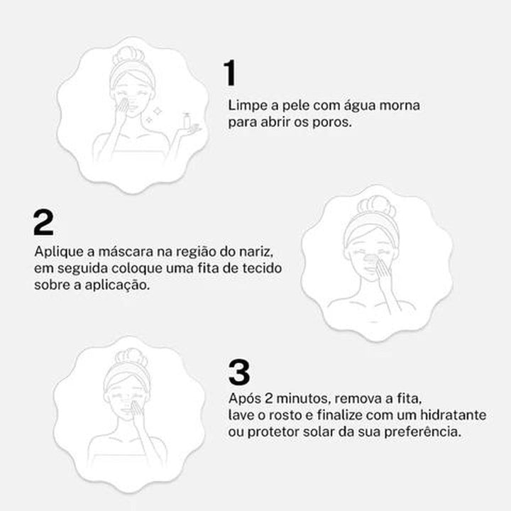 Removedor de Cravos Lanbena + 60 Adesivos Aplicadores (Brinde) Pague 1 leve 2