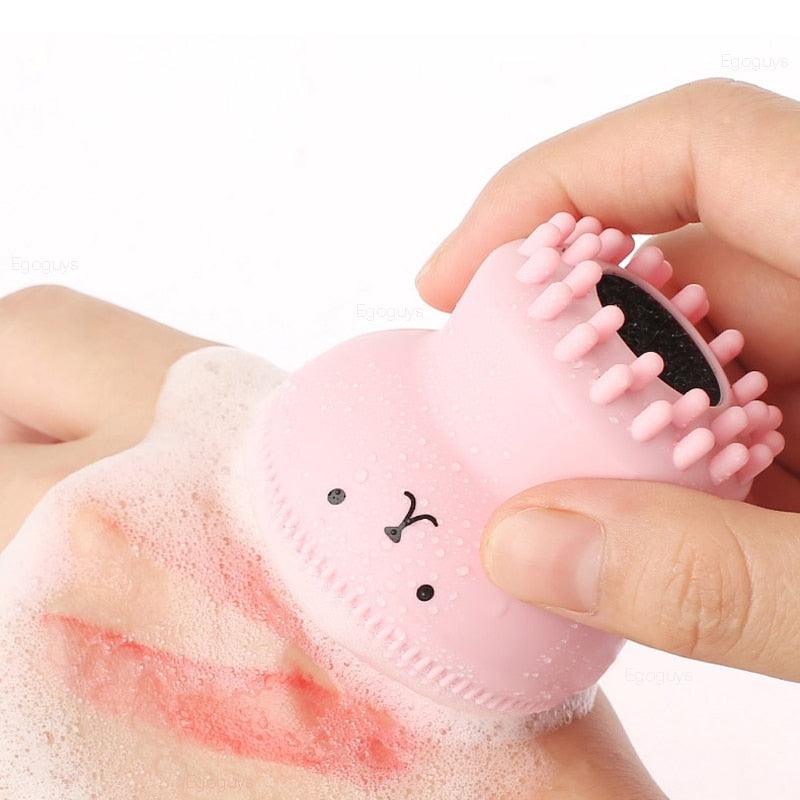Esponja de Silicone Esfoliante Facial