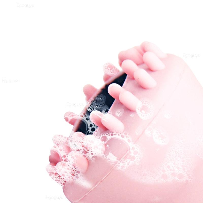 Esponja de Silicone Esfoliante Facial