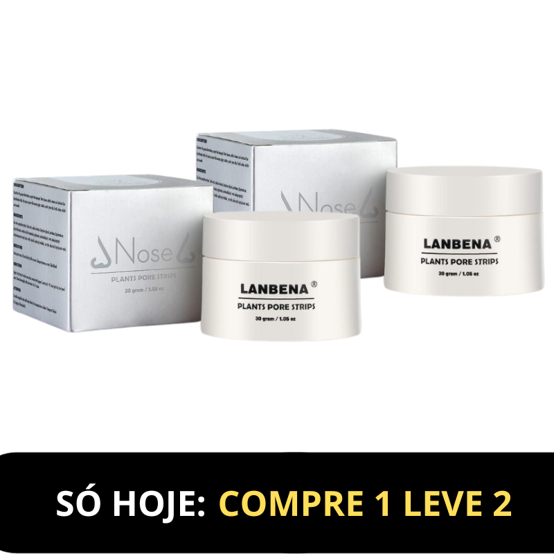 Removedor de Cravos Lanbena + 60 Adesivos Aplicadores (Brinde) Pague 1 leve 2