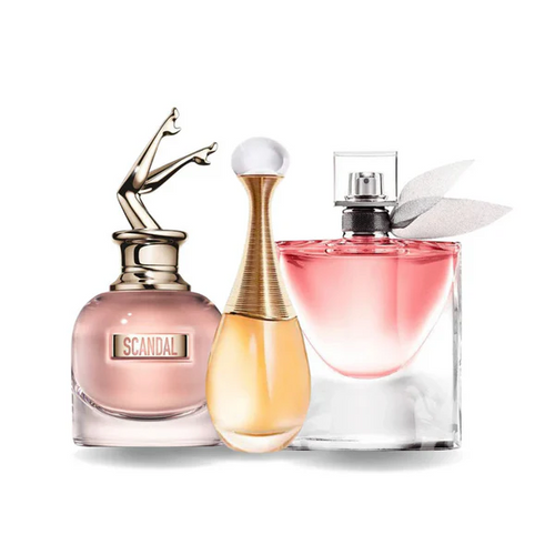 3 Parfums - Scandal, J'adore and La vie est Belle - (Eau de Parfum)
