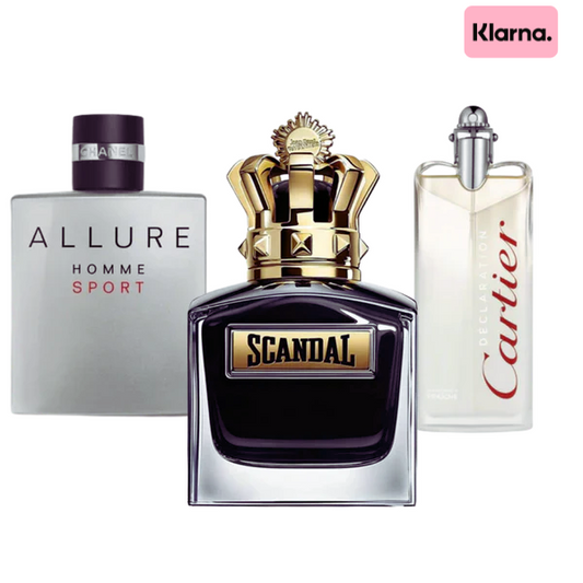 3 Parfums - Homme Sport, Scandal and Declaration - (Eau de Parfum)