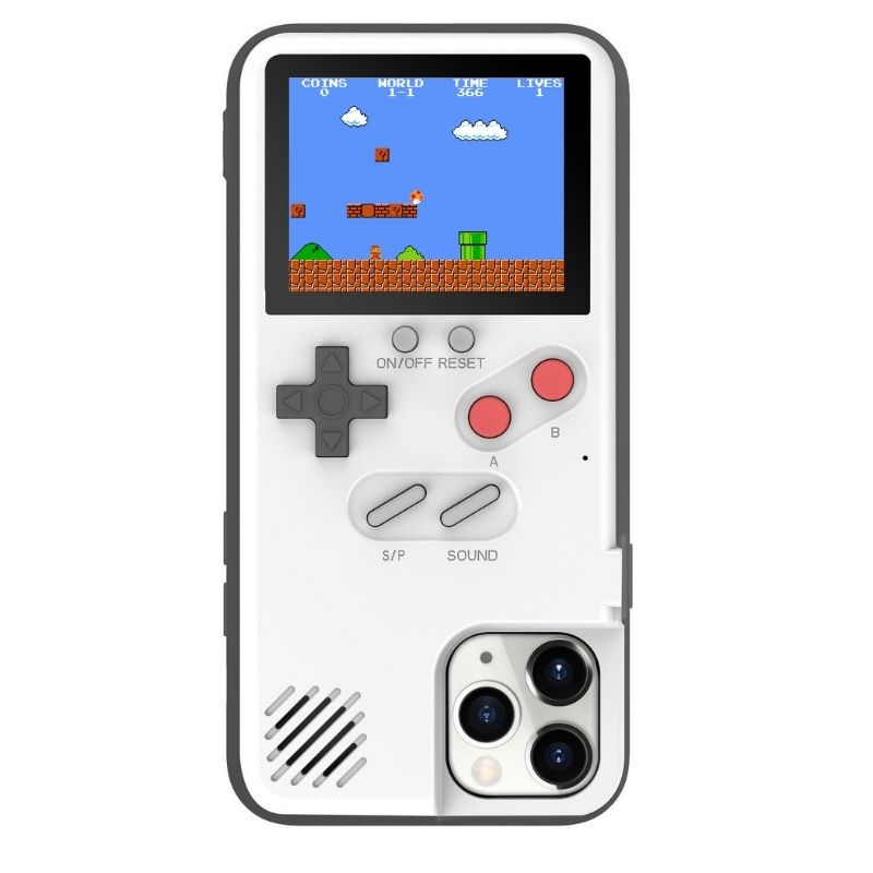 Capa de iPhone GameCase Retrô ORIGINAL com MAIS DE 30 JOGOS nostálgicos + CABO USB DE BRINDE (ÚLTIMO DIA EM PROMOÇÃO)