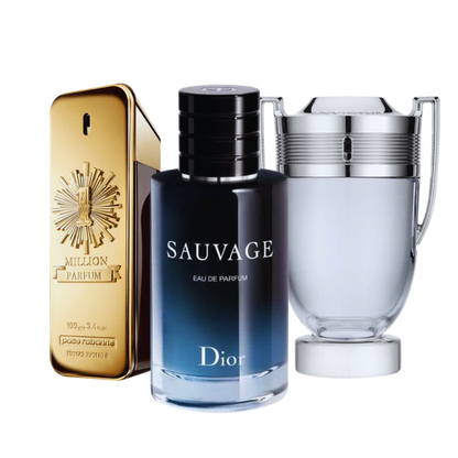 3 Parfums - One Million, Sauvage and Invictus - (Eau de Parfum)