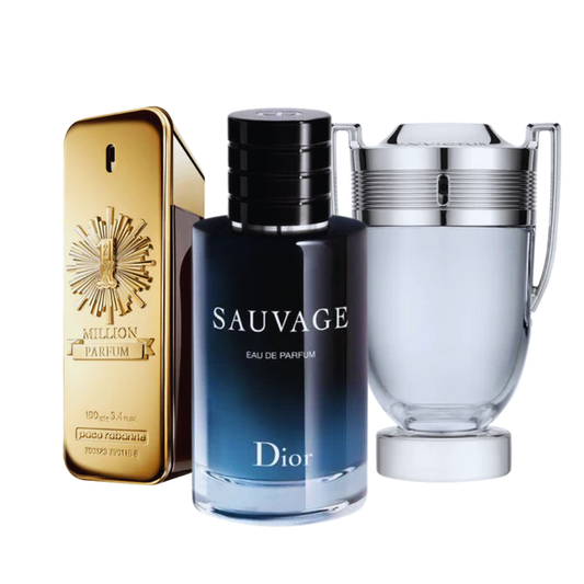 3 Parfums - One Million, Sauvage and Invictus - (Eau de Parfum)