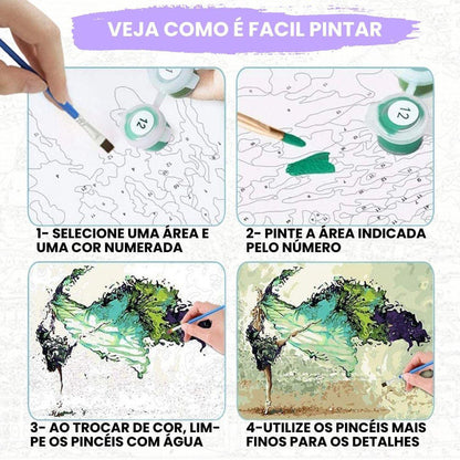 Kit Pintura Numerada Terapêutica