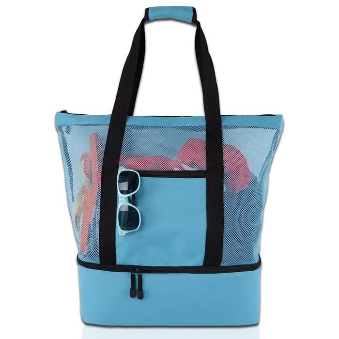 CoolerBag™ - Bolsa de praia com compartimento térmico embutido