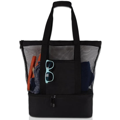 CoolerBag™ - Bolsa de praia com compartimento térmico embutido
