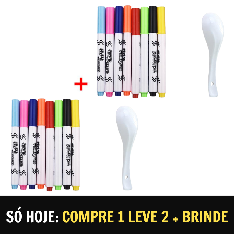 Caneta mágica de pintura - Tatuagem adesiva (Compre 1 leve 2) + Brinde
