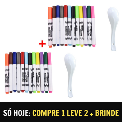 Caneta mágica de pintura - Tatuagem adesiva (Compre 1 leve 2) + Brinde