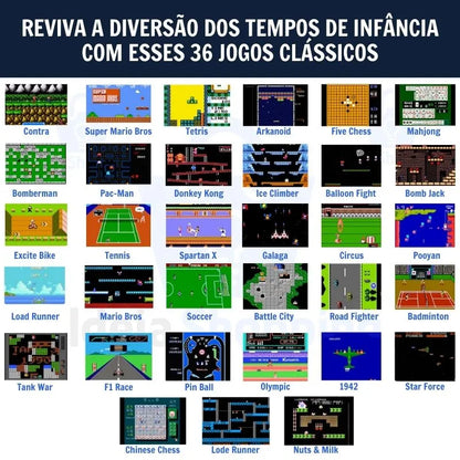 Capa de iPhone GameCase Retrô ORIGINAL com MAIS DE 30 JOGOS nostálgicos + CABO USB DE BRINDE (ÚLTIMO DIA EM PROMOÇÃO)
