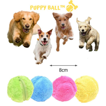 Puppy Ball Bolinha de Rolagem Automática + 4 Brindes (Capas de Pelúcia)