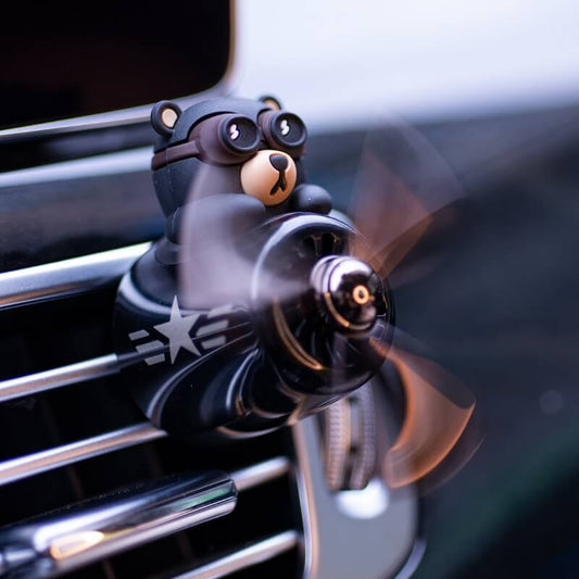 FlyingBear™ - Aromatizador Urso Piloto com Hélice para Carro