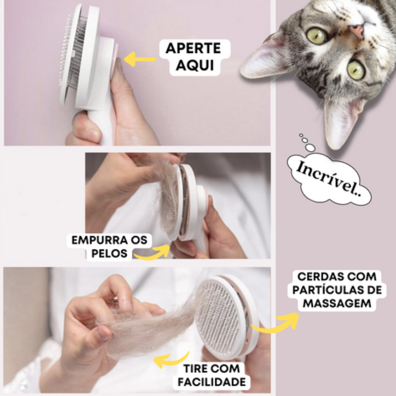 Escova Autolimpante PetLimpo™ - 2ª Geração (2023)