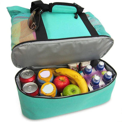 CoolerBag™ - Bolsa de praia com compartimento térmico embutido