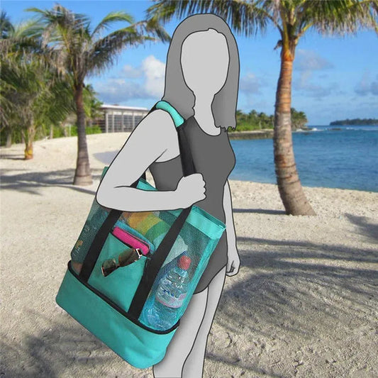 CoolerBag™ - Bolsa de praia com compartimento térmico embutido