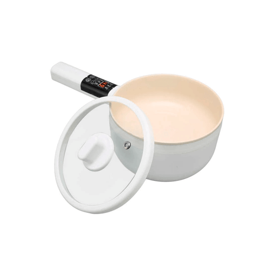 Panela elétrica multifuncional com regulador de tempo e temperatura.