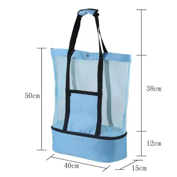 CoolerBag™ - Bolsa de praia com compartimento térmico embutido