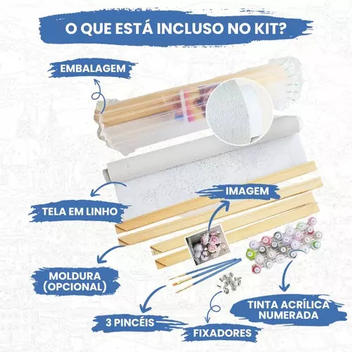 Kit Pintura Numerada Terapêutica